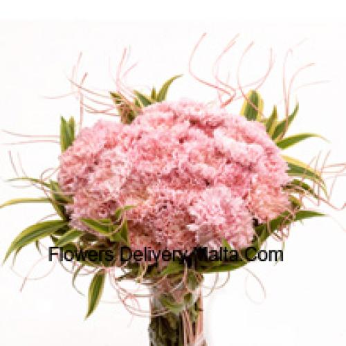 25 Pretty Pink Carnations