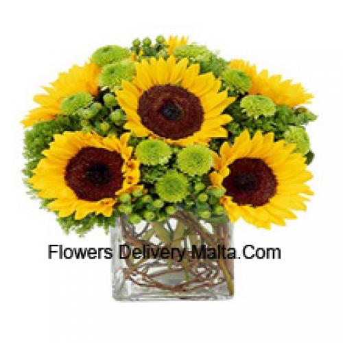 Pretty Sunflowers in Vase