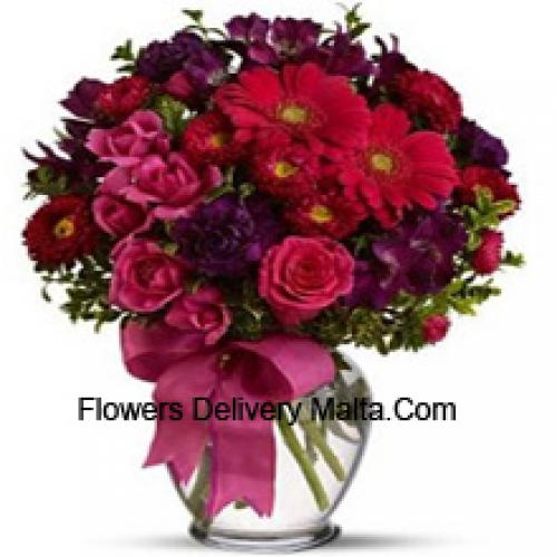 37 Roses and Gerberas with Assorted Flowers