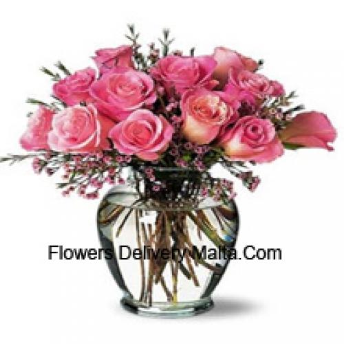 Alluring 11 Pink Roses