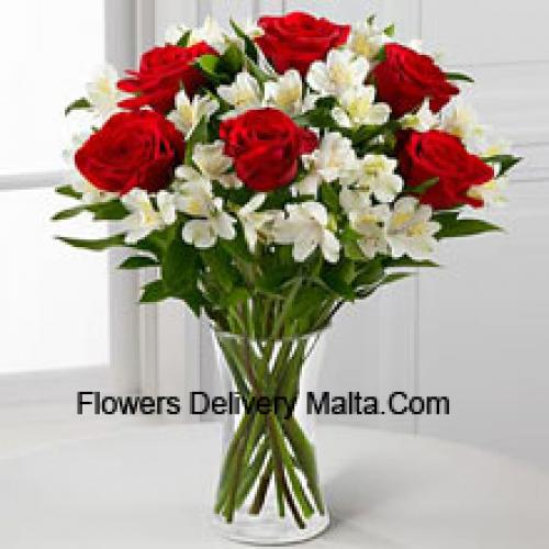 Elegant 7 Red Roses 